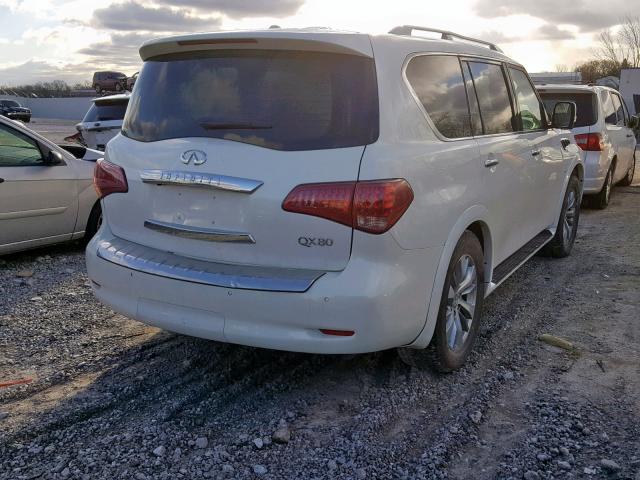 JN8AZ2NF8H9640861 - 2017 INFINITI QX80 BASE WHITE photo 4