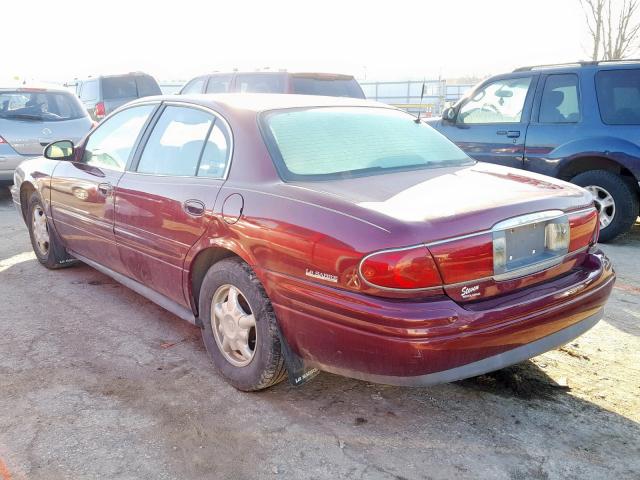 1G4HR54K41U141984 - 2001 BUICK LESABRE LI MAROON photo 3