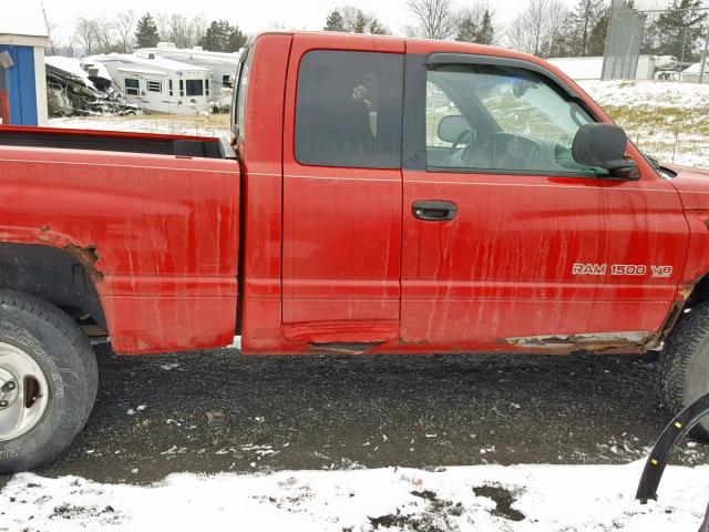 1B7HF13Z4XJ639147 - 1999 DODGE RAM 1500 RED photo 9