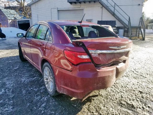 1C3CCBAB4DN671202 - 2013 CHRYSLER 200 LX MAROON photo 3