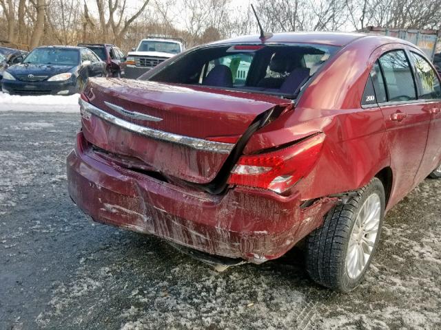 1C3CCBAB4DN671202 - 2013 CHRYSLER 200 LX MAROON photo 9