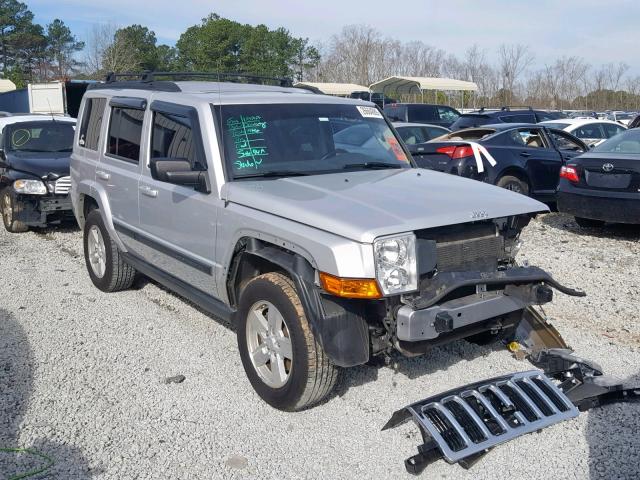 1J8HH48K78C245177 - 2008 JEEP COMMANDER SILVER photo 1