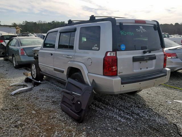 1J8HH48K78C245177 - 2008 JEEP COMMANDER SILVER photo 3