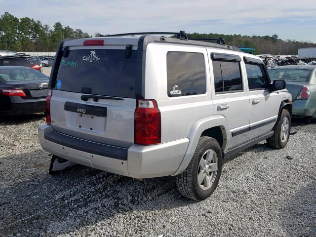 1J8HH48K78C245177 - 2008 JEEP COMMANDER SILVER photo 4
