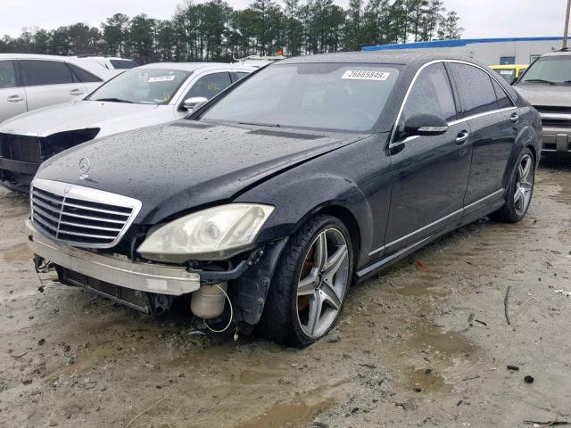 WDDNG71X98A162016 - 2008 MERCEDES-BENZ S 550 BLACK photo 2