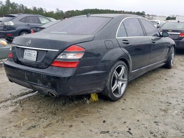 WDDNG71X98A162016 - 2008 MERCEDES-BENZ S 550 BLACK photo 4