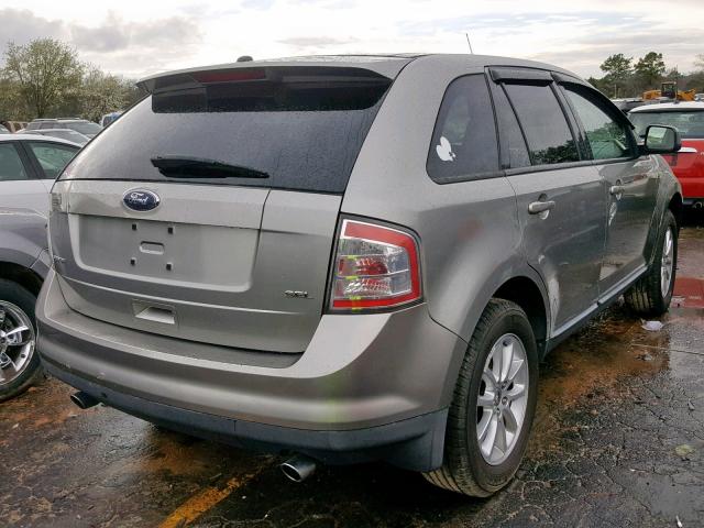 2FMDK38C58BA10542 - 2008 FORD EDGE SEL SILVER photo 4