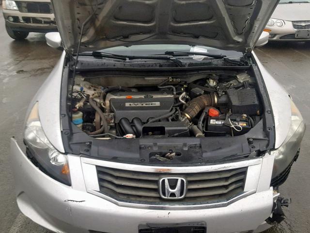 1HGCP26448A088184 - 2008 HONDA ACCORD LXP SILVER photo 7