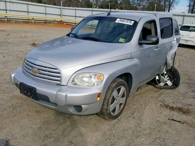 3GNBAADB8AS526580 - 2010 CHEVROLET HHR LS SILVER photo 2