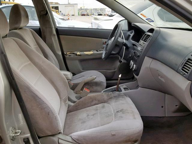 KNAFE121385492512 - 2008 KIA SPECTRA EX SILVER photo 5