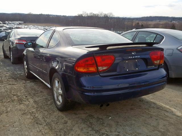 1G3NL12E0YC426485 - 2000 OLDSMOBILE ALERO GL BLUE photo 3