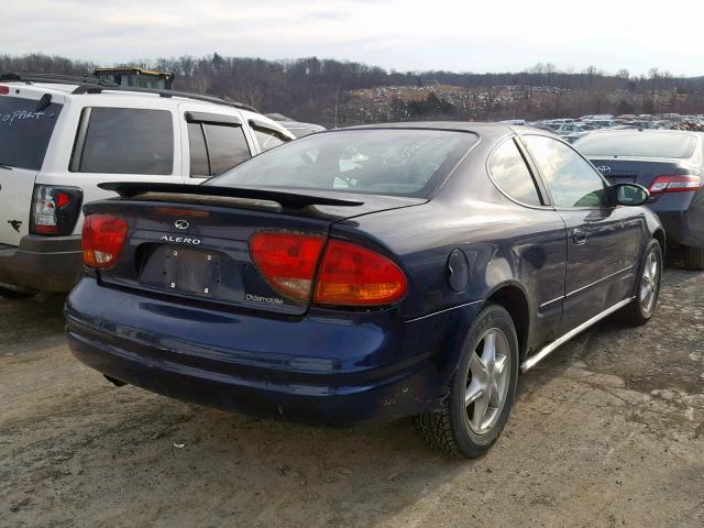 1G3NL12E0YC426485 - 2000 OLDSMOBILE ALERO GL BLUE photo 4