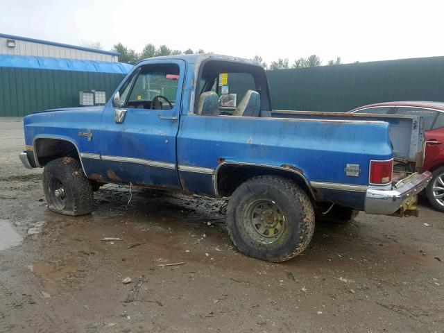 1GNEV18K9JF183956 - 1988 CHEVROLET BLAZER V10 BLUE photo 9