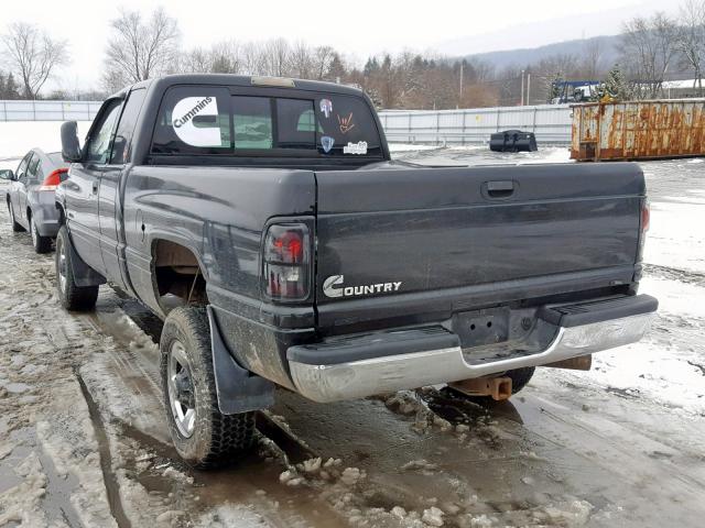 3B7KF2364YG134844 - 2000 DODGE RAM 2500 BLACK photo 3