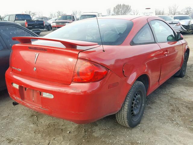 1G2AL15F677357199 - 2007 PONTIAC G5 RED photo 4