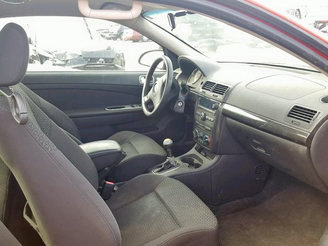 1G2AL15F677357199 - 2007 PONTIAC G5 RED photo 5