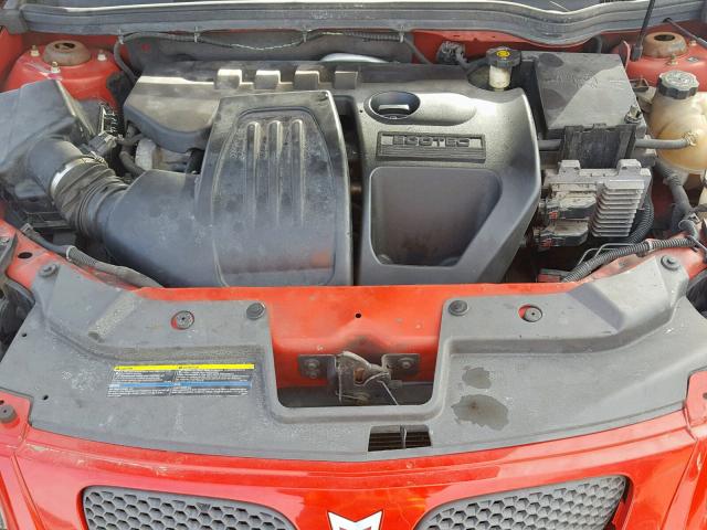1G2AL15F677357199 - 2007 PONTIAC G5 RED photo 7