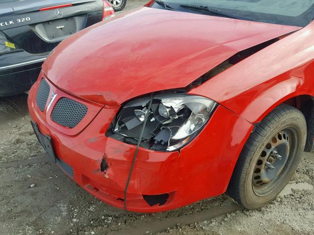 1G2AL15F677357199 - 2007 PONTIAC G5 RED photo 9
