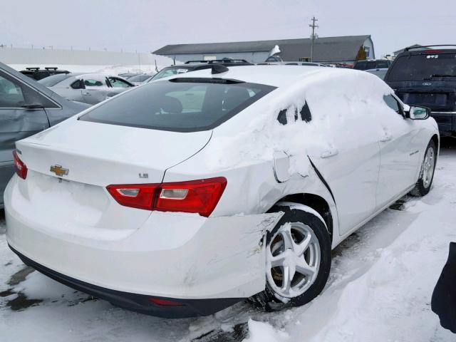 1G1ZB5ST8GF309141 - 2016 CHEVROLET MALIBU LS WHITE photo 4