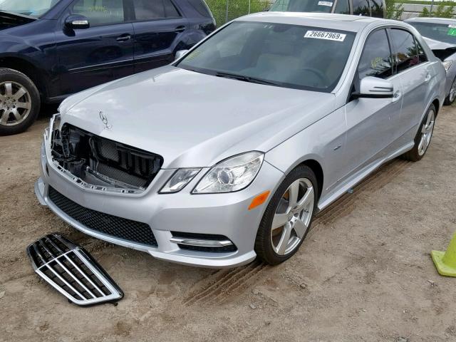 WDDHF5KB0CA651551 - 2012 MERCEDES-BENZ E 350 SILVER photo 2