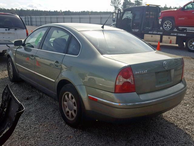 WVWMD63B73P257187 - 2003 VOLKSWAGEN PASSAT GL GREEN photo 3