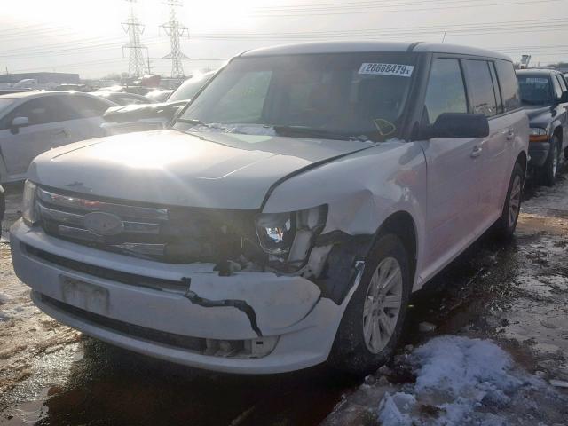 2FMGK5BC8CBD12949 - 2012 FORD FLEX SE WHITE photo 2