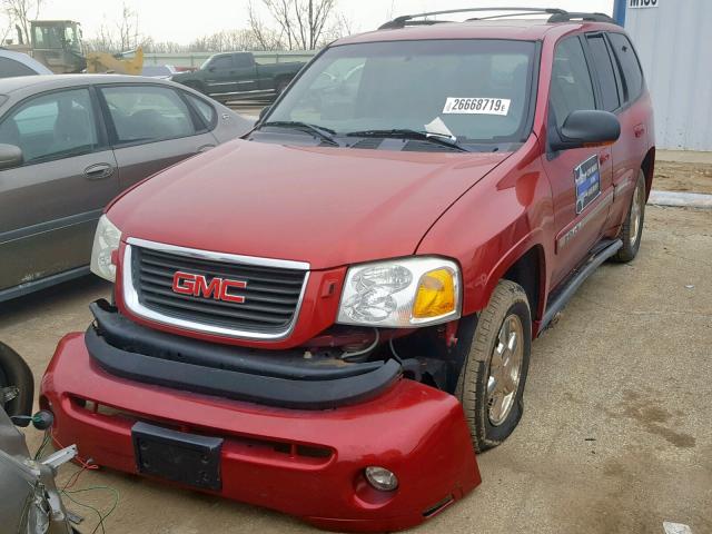 1GKDT13S422509709 - 2002 GMC ENVOY MAROON photo 2