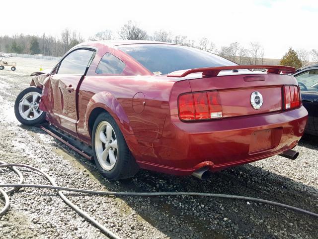 1ZVFT82H475338370 - 2007 FORD MUSTANG GT RED photo 3