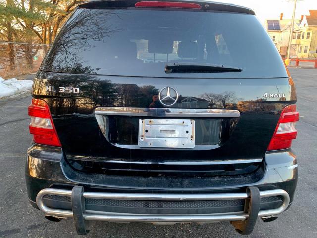 4JGBB86E37A213402 - 2007 MERCEDES-BENZ ML 350 BLACK photo 6