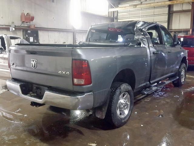 3D7TT2CTXAG123961 - 2010 DODGE RAM 2500 GRAY photo 4