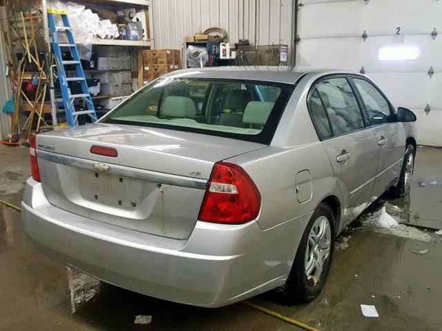 1G1ZS58N38F110461 - 2008 CHEVROLET MALIBU LS SILVER photo 4
