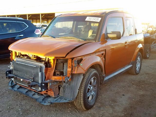 5J6YH28757L006517 - 2007 HONDA ELEMENT EX ORANGE photo 2