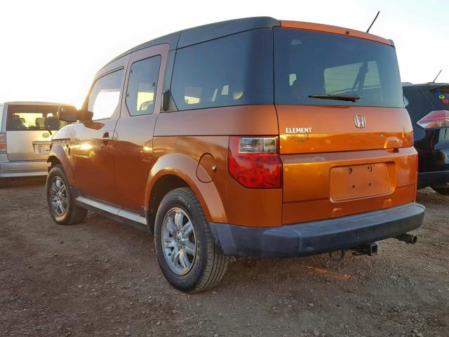 5J6YH28757L006517 - 2007 HONDA ELEMENT EX ORANGE photo 3