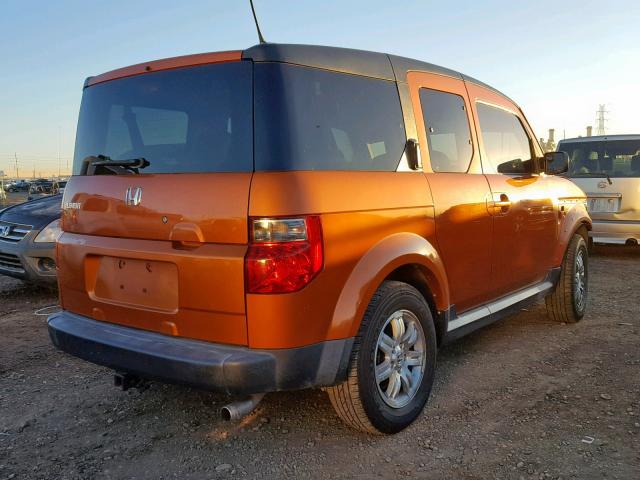 5J6YH28757L006517 - 2007 HONDA ELEMENT EX ORANGE photo 4