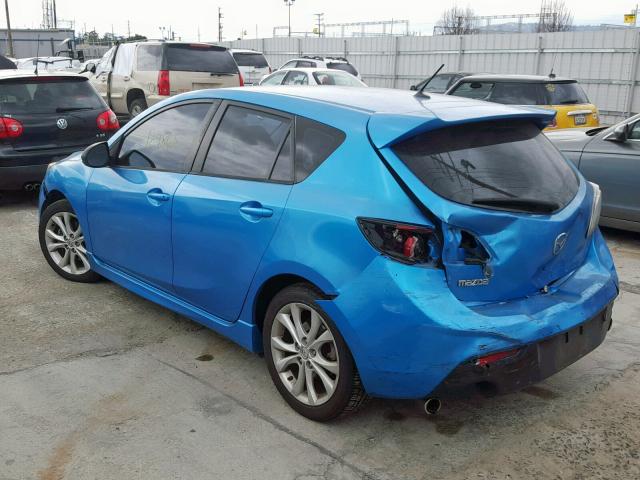 JM1BL1H61A1248199 - 2010 MAZDA 3 S BLUE photo 3