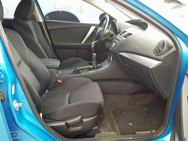 JM1BL1H61A1248199 - 2010 MAZDA 3 S BLUE photo 5