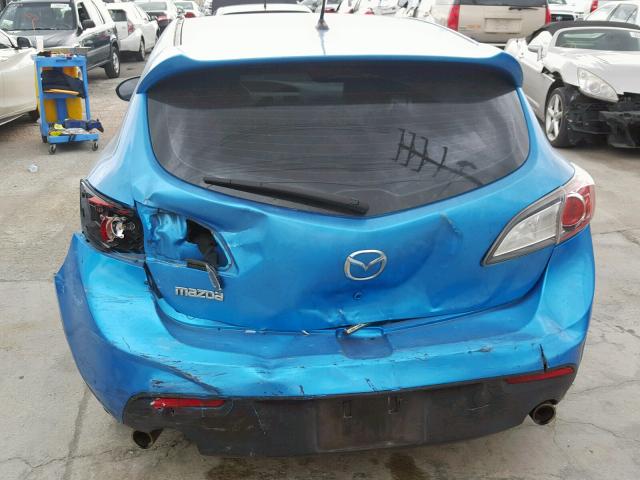 JM1BL1H61A1248199 - 2010 MAZDA 3 S BLUE photo 9