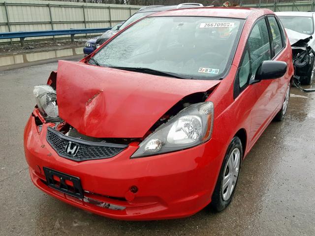 JHMGE88229S033960 - 2009 HONDA FIT RED photo 2