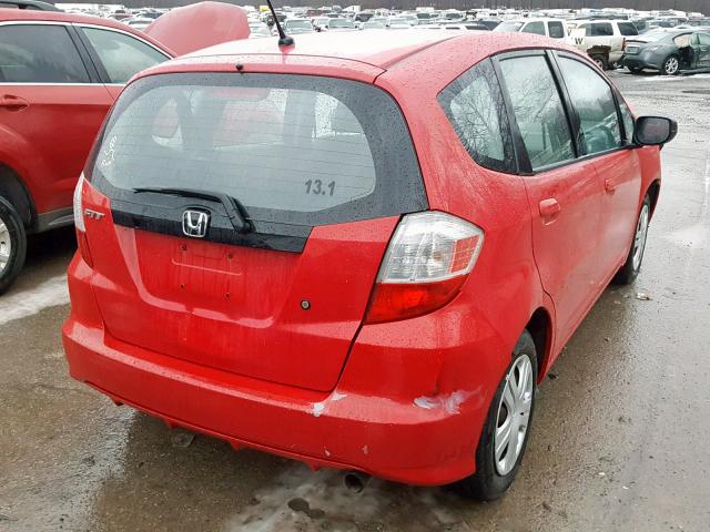 JHMGE88229S033960 - 2009 HONDA FIT RED photo 4