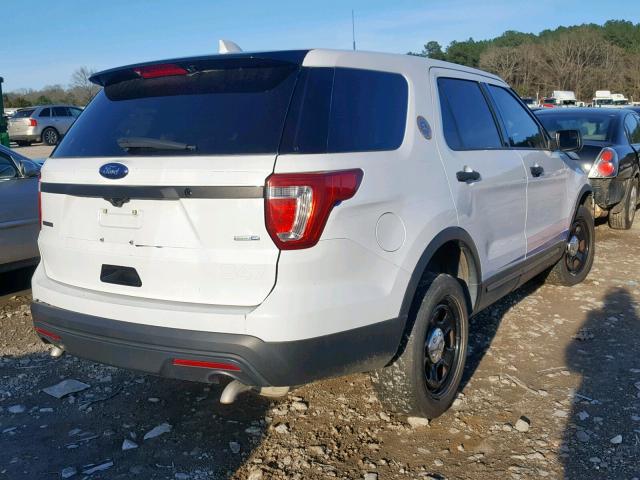 1FM5K8AR6HGA79491 - 2017 FORD EXPLORER P WHITE photo 4