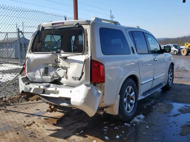 5N3AA08C56N810755 - 2006 INFINITI QX56 WHITE photo 4