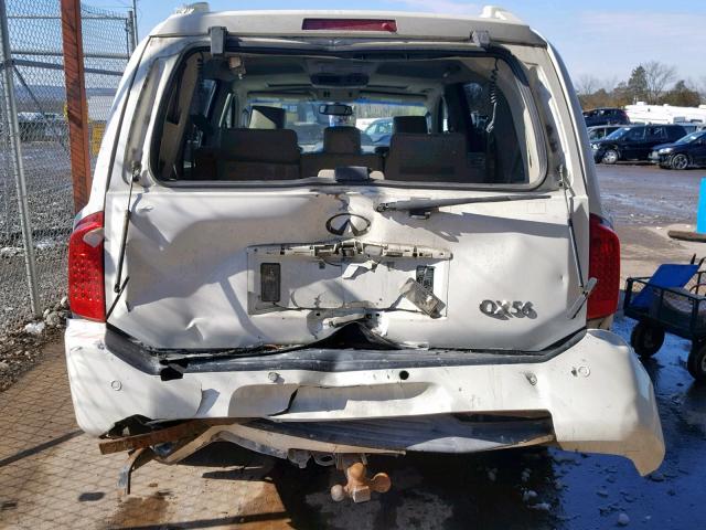 5N3AA08C56N810755 - 2006 INFINITI QX56 WHITE photo 9