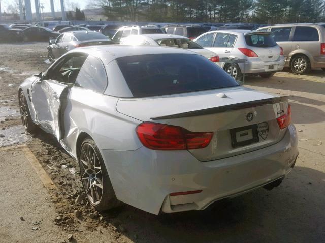 WBS3U9C3XHP971272 - 2017 BMW M4 WHITE photo 3