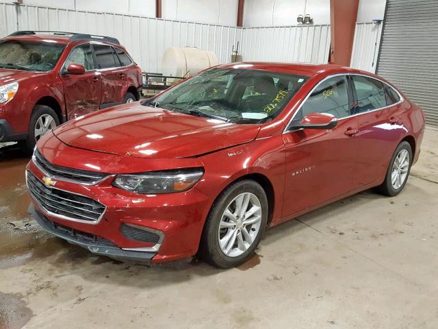 1G1ZE5ST3GF212405 - 2016 CHEVROLET MALIBU LT RED photo 2
