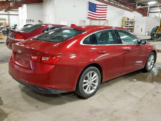 1G1ZE5ST3GF212405 - 2016 CHEVROLET MALIBU LT RED photo 4