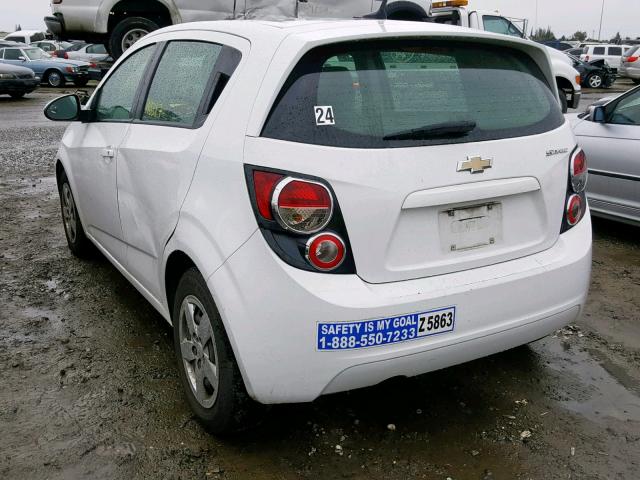 1G1JA6SG5E4233668 - 2014 CHEVROLET SONIC LS 白色 照片 3