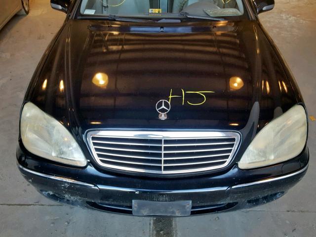 WDBNG75J62A261821 - 2002 MERCEDES-BENZ S 500 BLACK photo 7