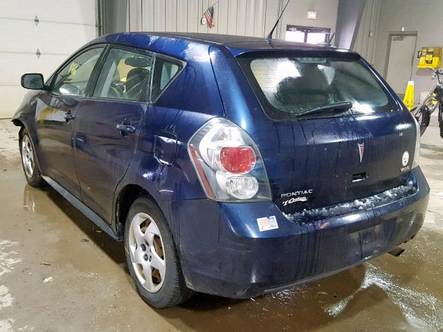 5Y2SP67829Z449661 - 2009 PONTIAC VIBE BLUE photo 3