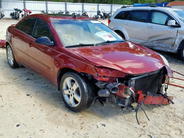 1G2ZH57N584127415 - 2008 PONTIAC G6 GT BURGUNDY photo 1