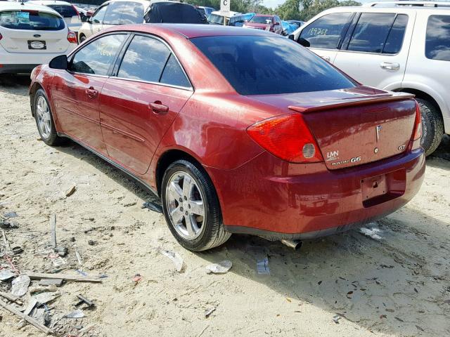 1G2ZH57N584127415 - 2008 PONTIAC G6 GT BURGUNDY photo 3